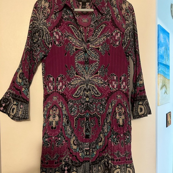 Alfani pleated tunic shirt - Picture 1 of 3